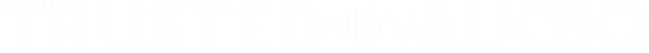 TrustedAudio white logo
